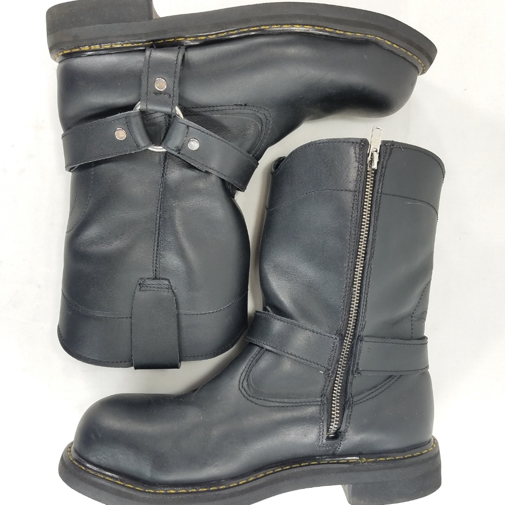 Rom's Mens Motorcycle Steel Toe Safety Work Boots - Picture 7 of 8
